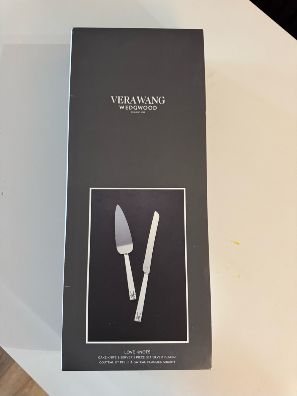 Vera Wang Wedgwood Silver Plated Cake Knife & Server Set